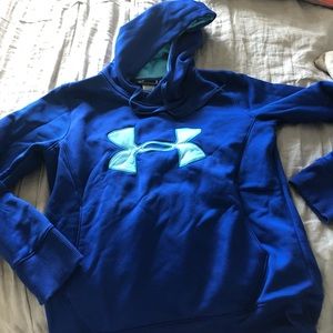 Under armor hoodie blue, like new
